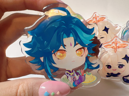 Xiao | Genshin | Resin Acylic Charm | Keychain | Magnet | Stand | Pin