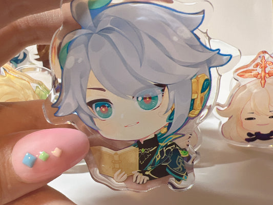 Alhaitham | Genshin | Resin Acylic Charm | Keychain | Magnet | Stand | Pin