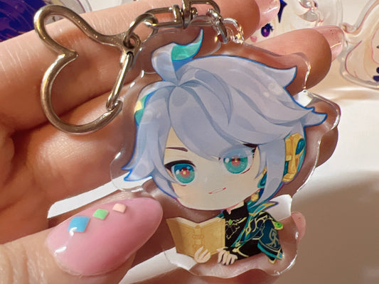 Alhaitham | Genshin | Resin Acylic Charm | Keychain | Magnet | Stand | Pin
