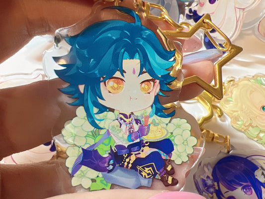Xiao | Genshin | Resin Acylic Charm | Keychain | Magnet | Stand | Pin