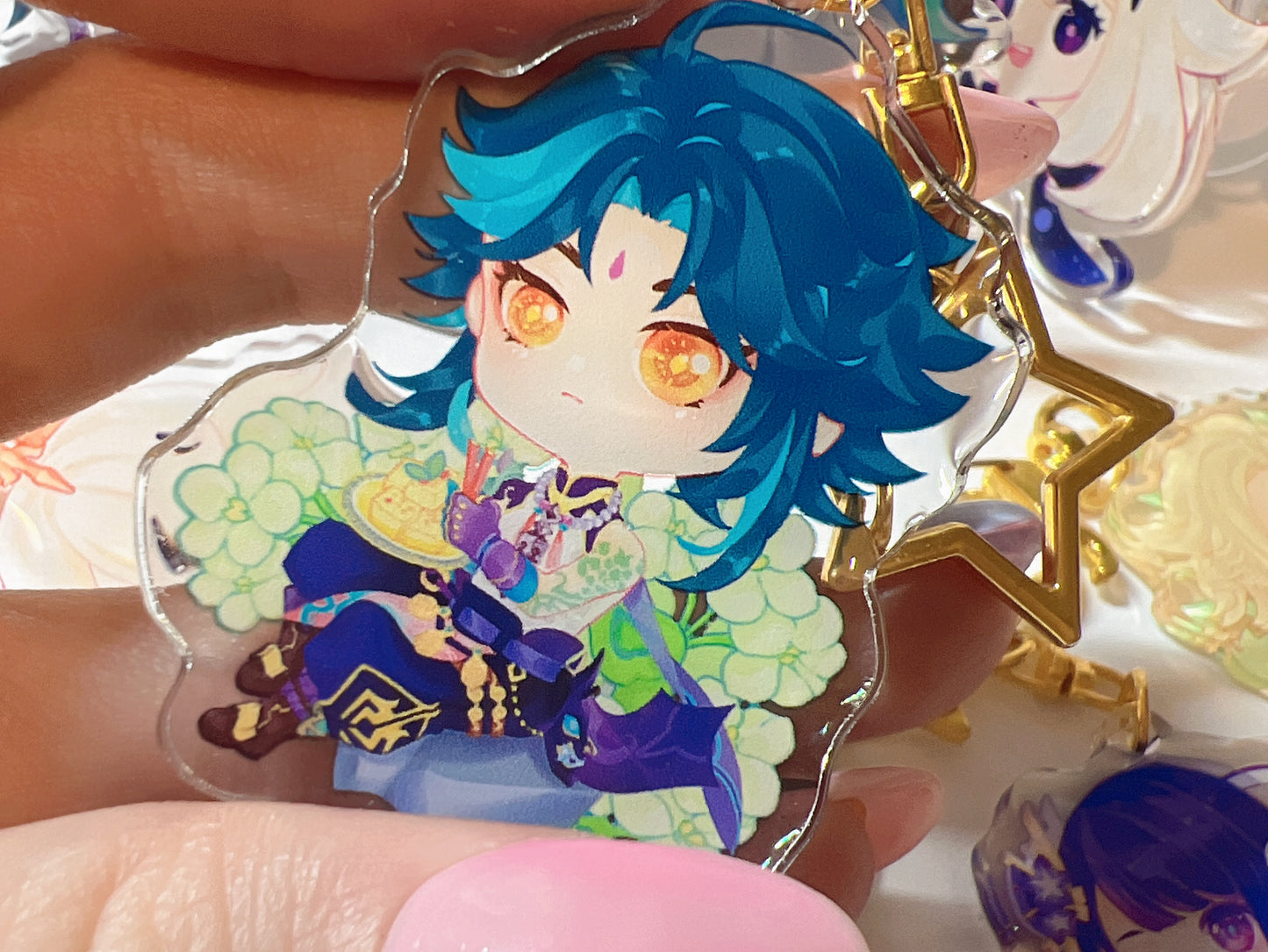 Xiao | Genshin | Resin Acylic Charm | Keychain | Magnet | Stand | Pin