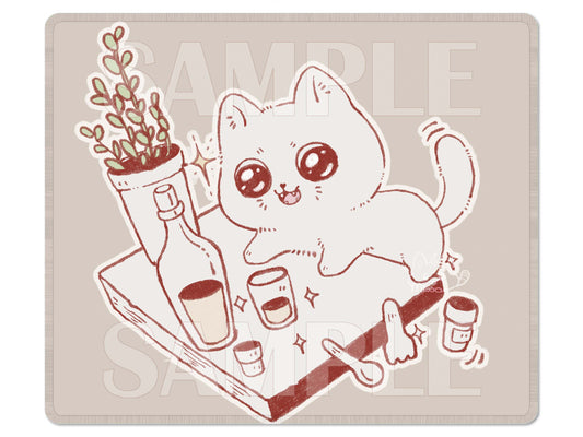 In door CAT vs Out door Cat PlayMat | GamingMat | PlayMat | DeskMat | Mouse Pad