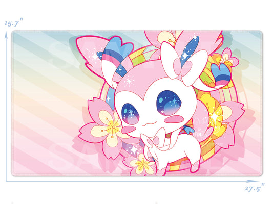 Sylveon Sakura | Eeveelution PlayMat | GamingMat | Mouse Pad