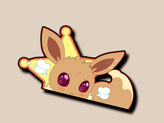 Eeveelution Peekers | Eevee | Sylveon | Umbreon | Reflective | Peeker | Waterproof | Car Decal | Laptop Sticker | Flat Surface Decorations