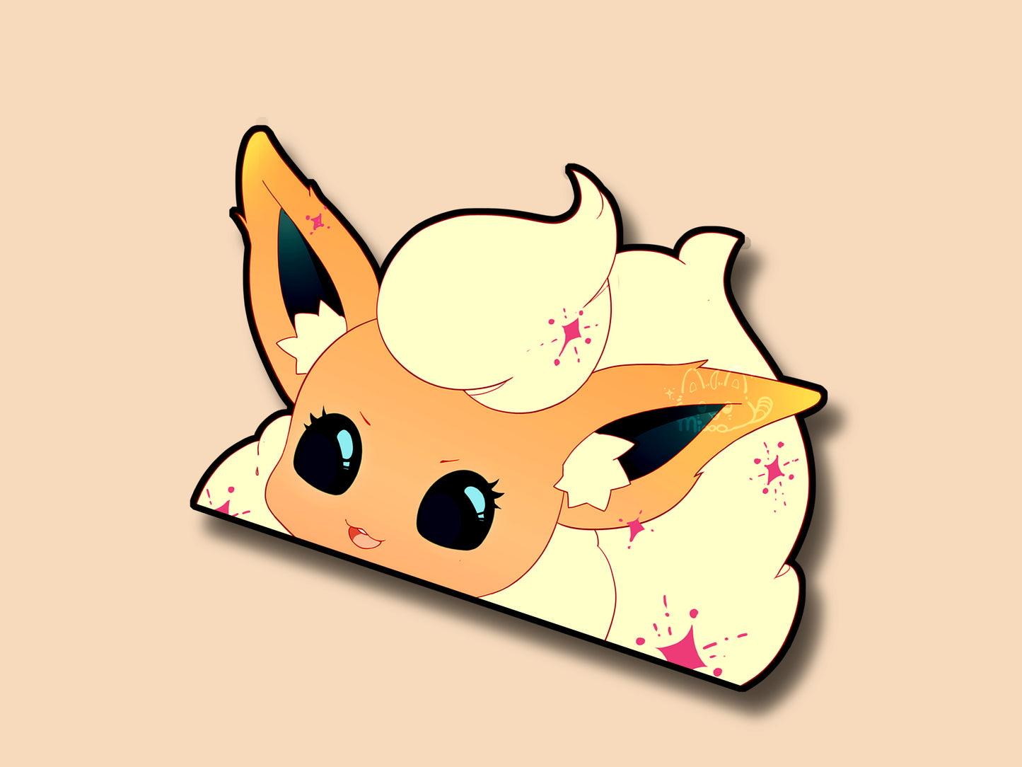 Eeveelution Peekers | Eevee | Sylveon | Umbreon | Reflective | Peeker | Waterproof | Car Decal | Laptop Sticker | Flat Surface Decorations