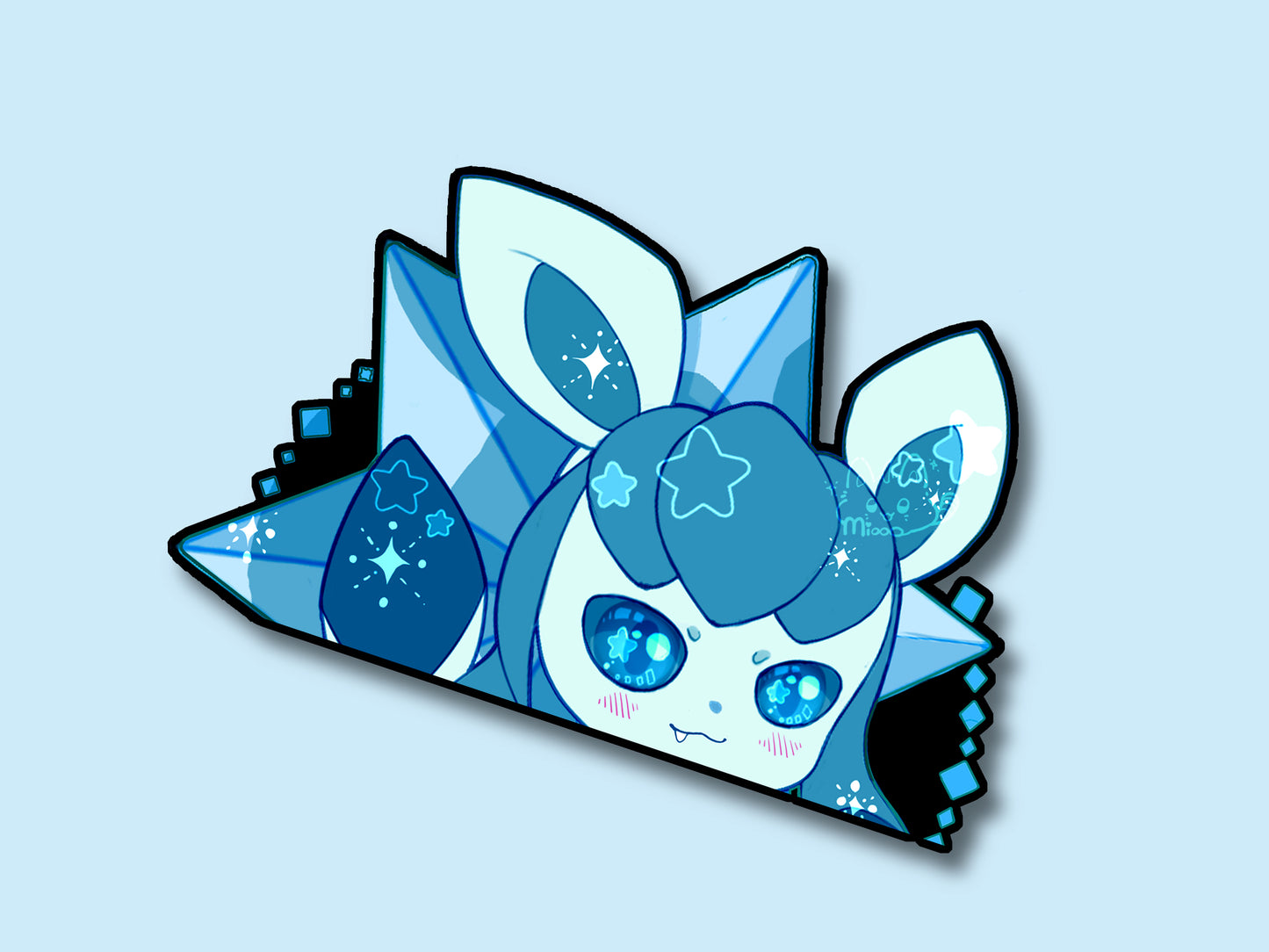 Eeveelution Peekers | Eevee | Sylveon | Umbreon | Reflective | Peeker | Waterproof | Car Decal | Laptop Sticker | Flat Surface Decorations