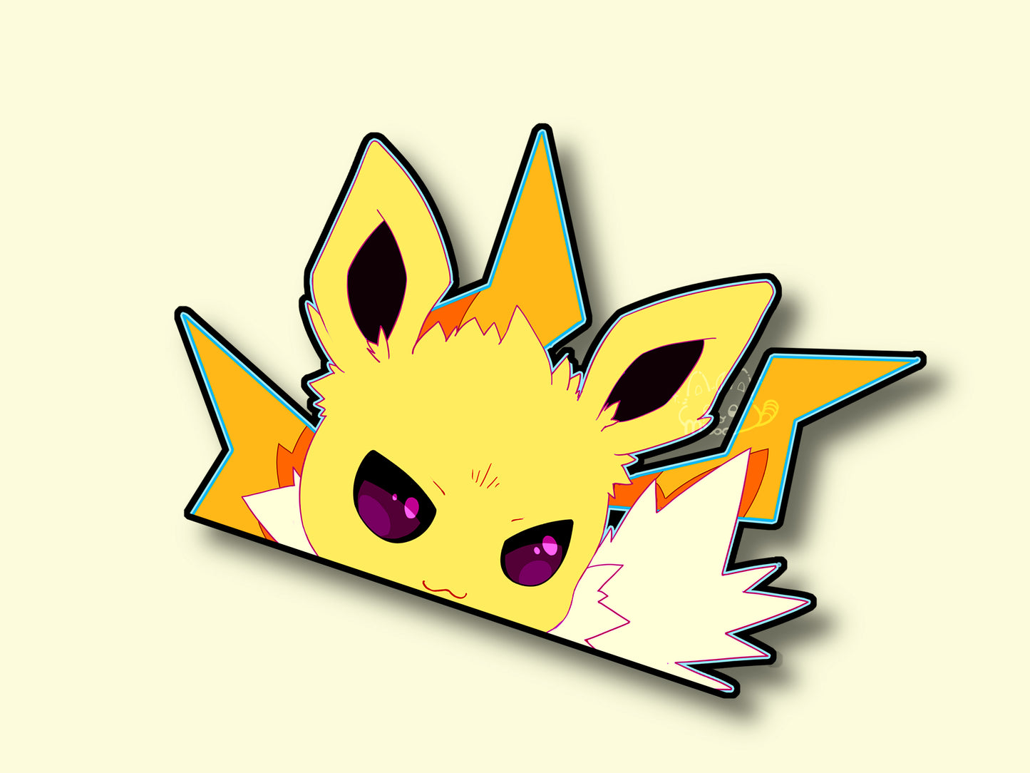 Eeveelution Peekers | Eevee | Sylveon | Umbreon | Reflective | Peeker | Waterproof | Car Decal | Laptop Sticker | Flat Surface Decorations