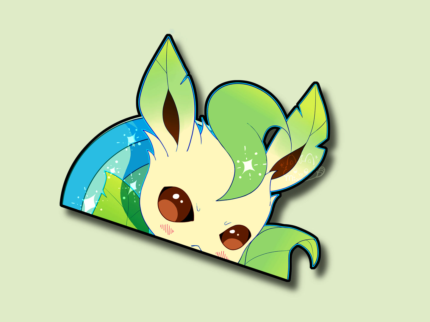 Eeveelution Peekers | Eevee | Sylveon | Umbreon | Reflective | Peeker | Waterproof | Car Decal | Laptop Sticker | Flat Surface Decorations