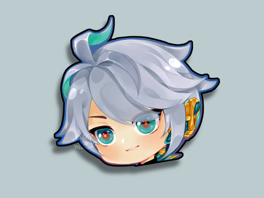 Alhaitham Peeker Sticker| Genshin Decal | Light Reflective | Peeker | Waterproof | Car Decal | Laptop Sticker | Flat Surface Decorations